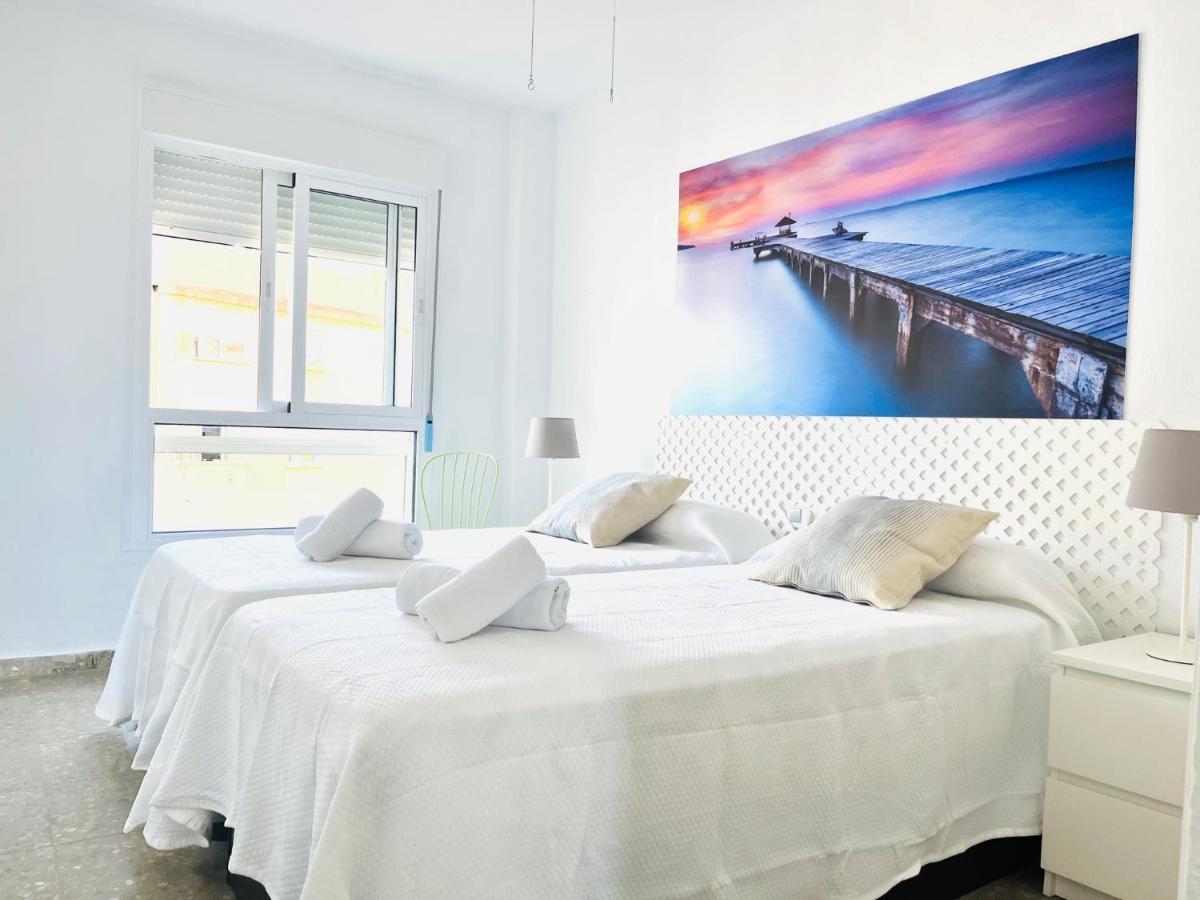מאלגה Rentcostadelsol Malagueta Miramar מראה חיצוני תמונה